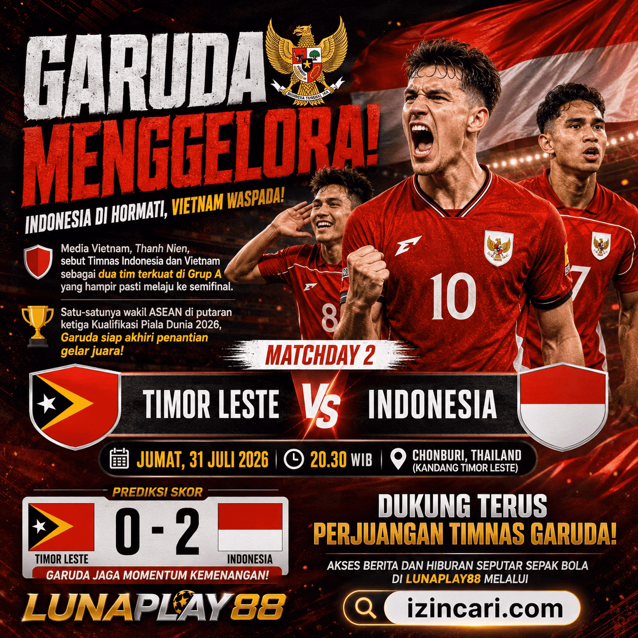 LUNAPLAY88: Dianggap Lebih Menakutkan dari Edisi 2024, Pelatih Vietnam Merapatkan Barisan Hadapi 